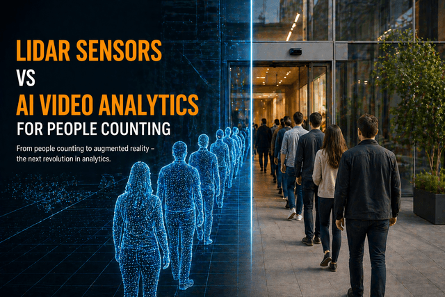 LiDAR Sensors vs AI Video Analytics for People Counting